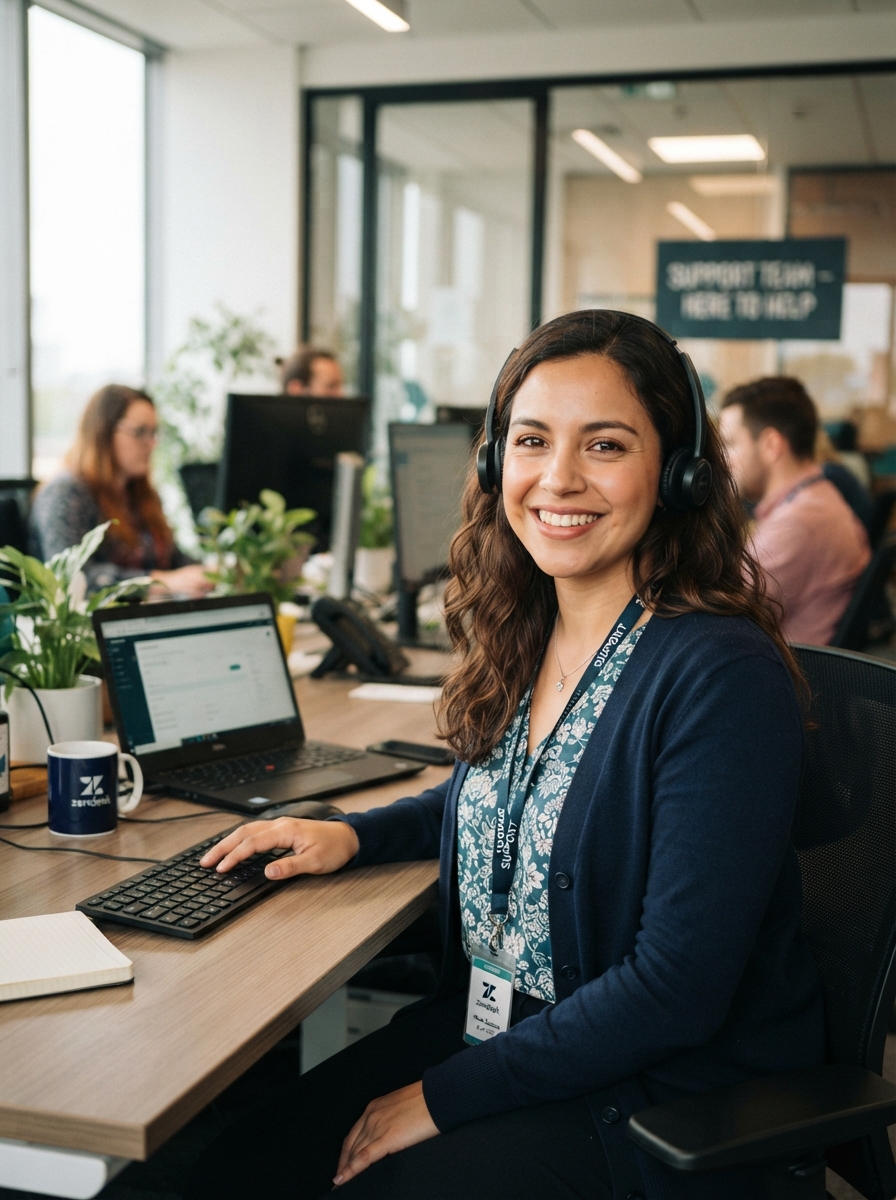 Support Agent using Zyri customer support automation