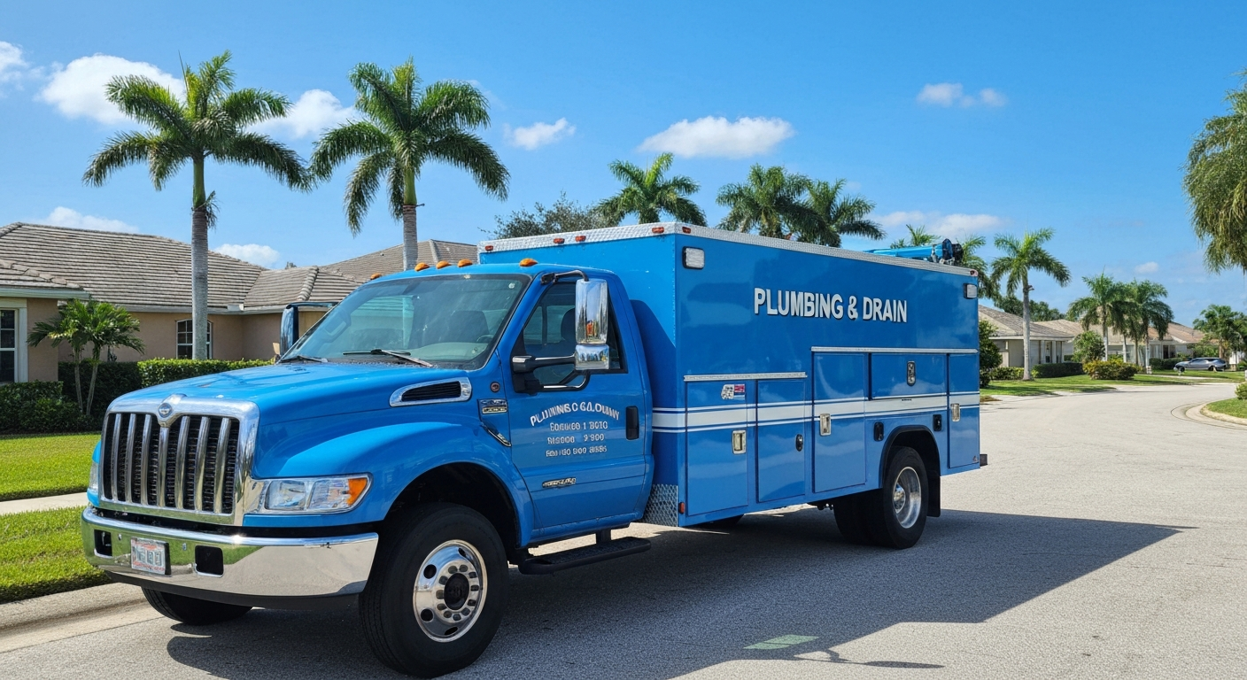 Naples Drain and Sewer Service Truck