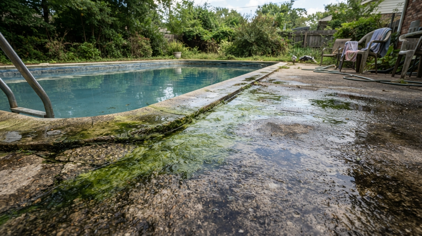 Pool Deck & Concrete Patio Cleaning for Summer Readiness - Pressure Washing exterior pressure washing in Sulphur LA
