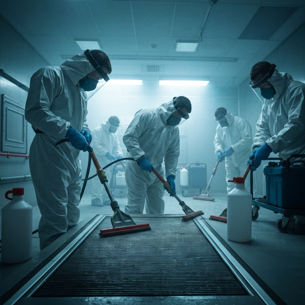Sewage Cleanup process