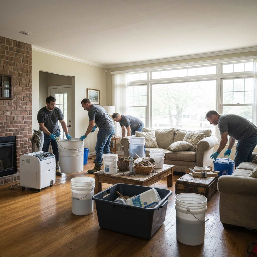 Flood Damage Cleanup inspection