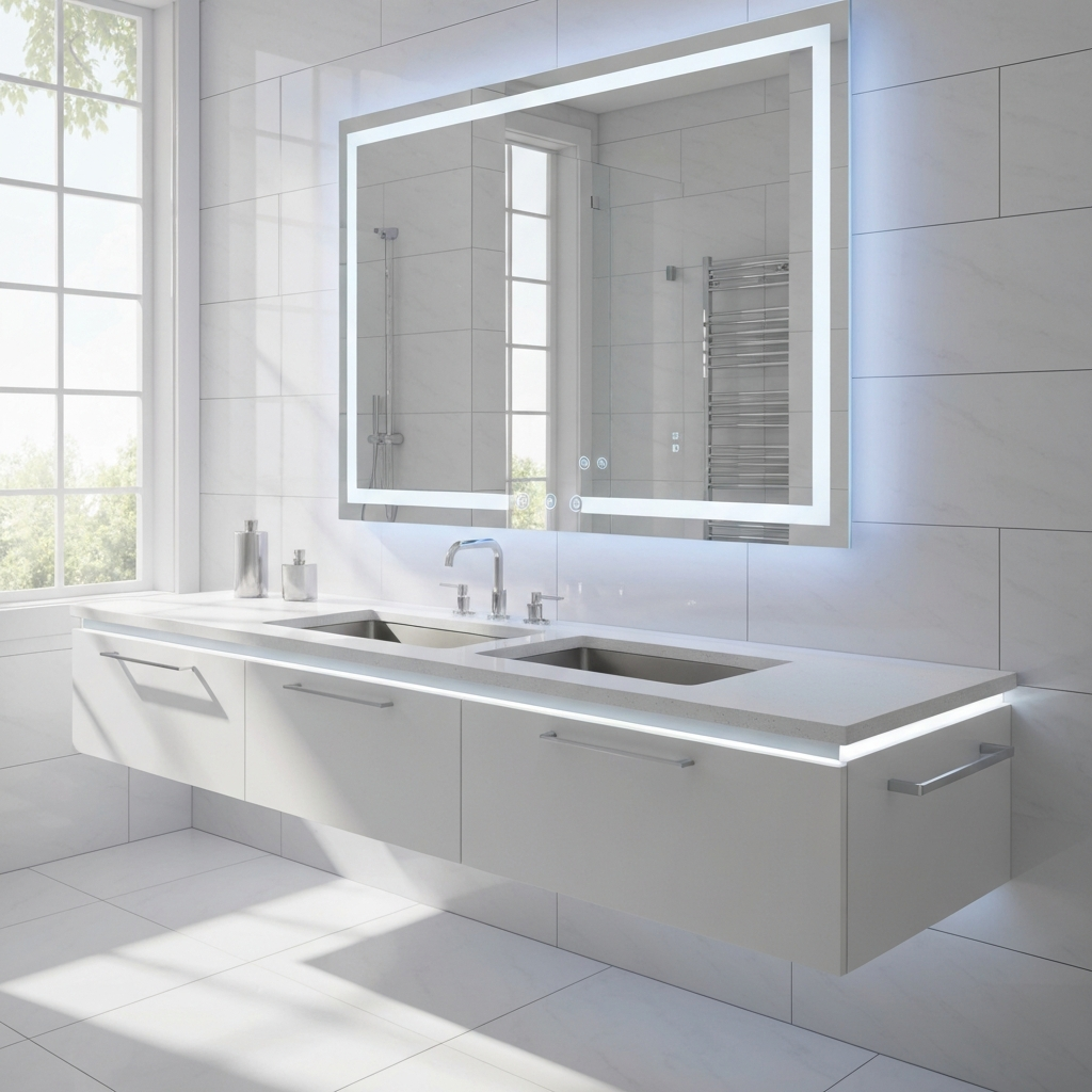 Vanity & Lighting Modernization After