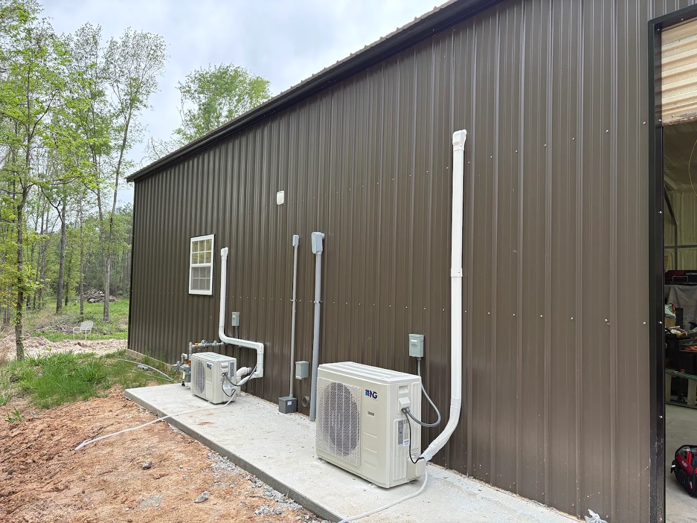 Completed ductless HVAC installation providing efficient cooling in Texas home