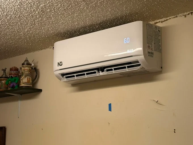 Completed ductless HVAC installation providing efficient cooling in Katy home