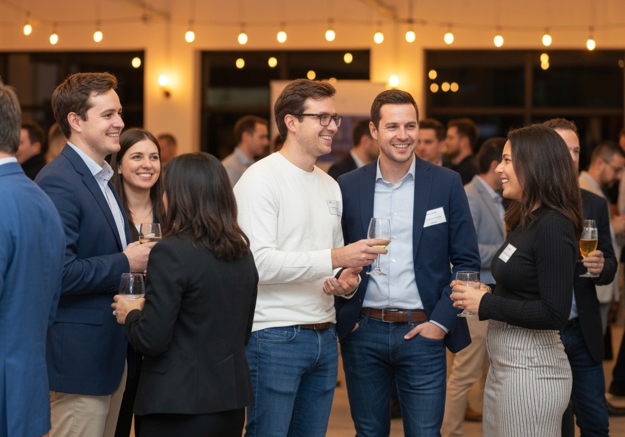 Professionals networking