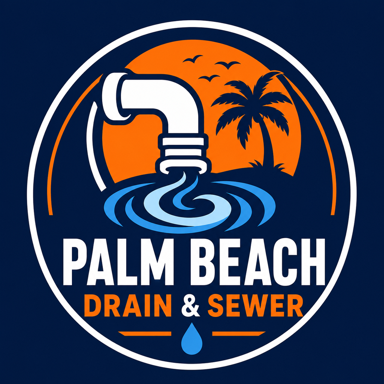 Palm Beach Drain and Sewer Logo
