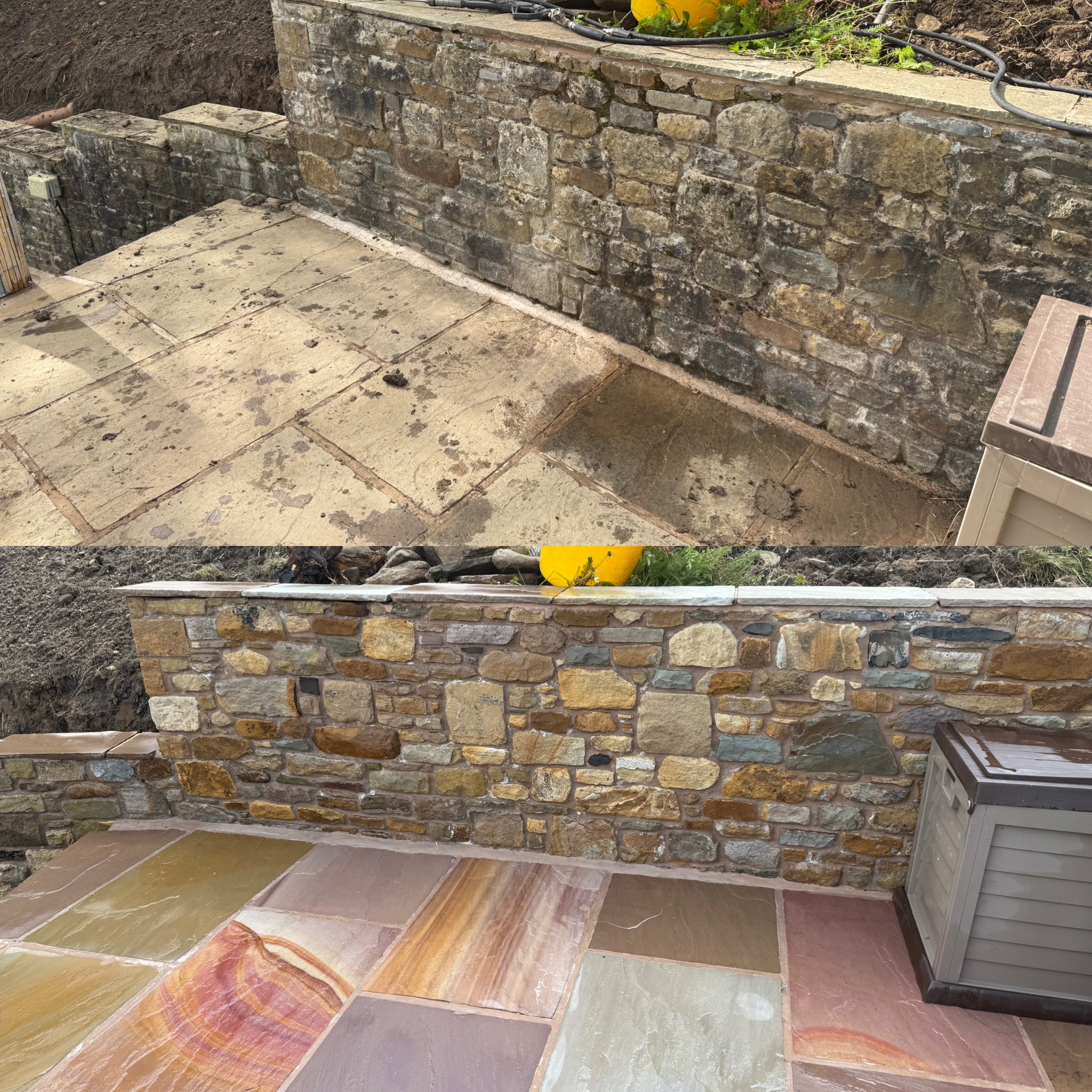Brick and stone cleaning transformation 10