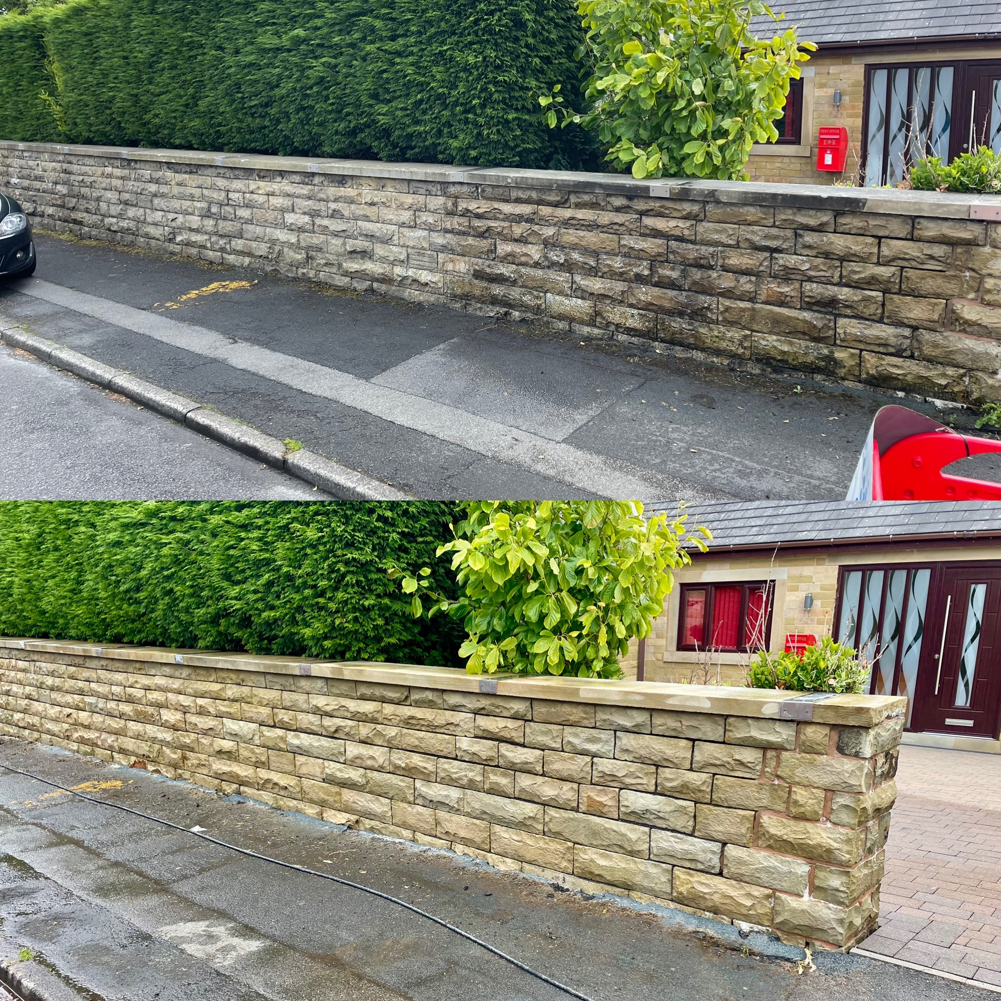 Brick and stone cleaning transformation 5