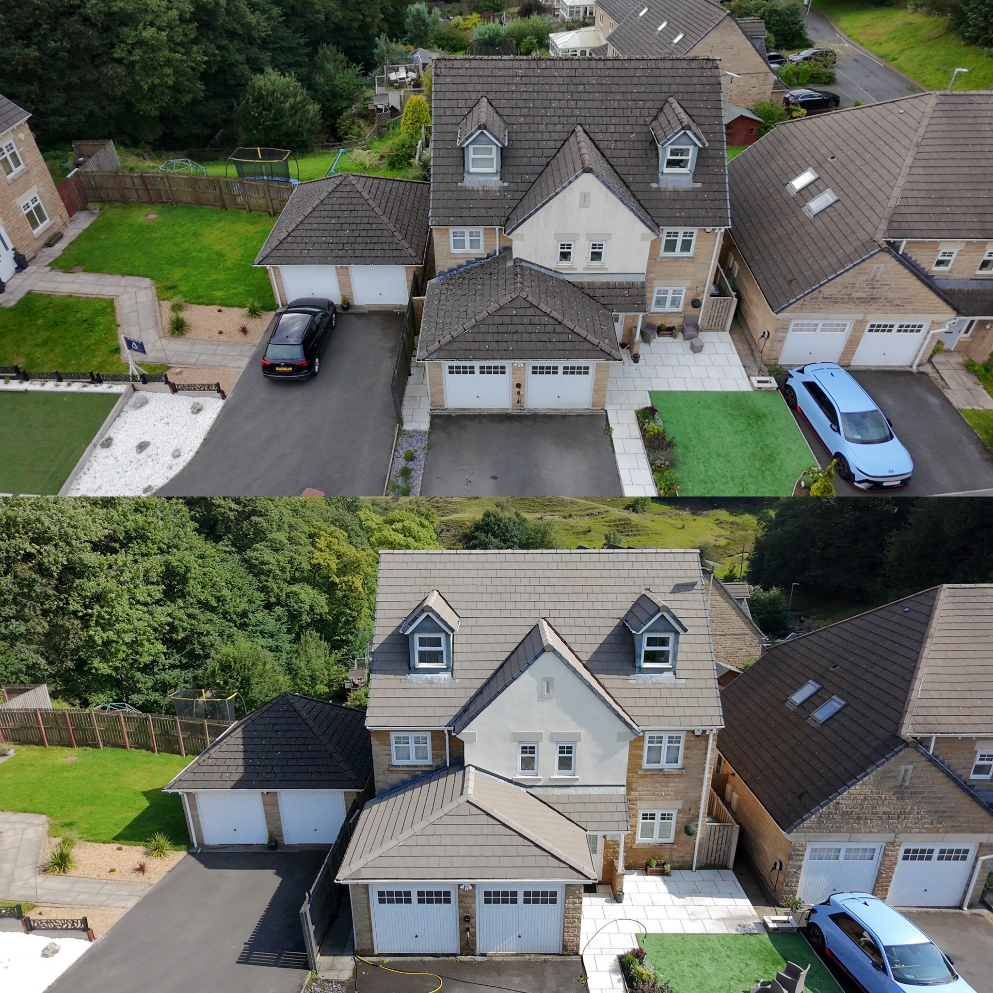 Patio and Natural Stone Cleaning Results