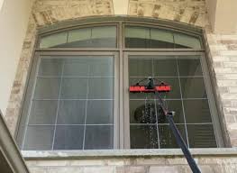 Sparkling clean windows after professional cleaning service