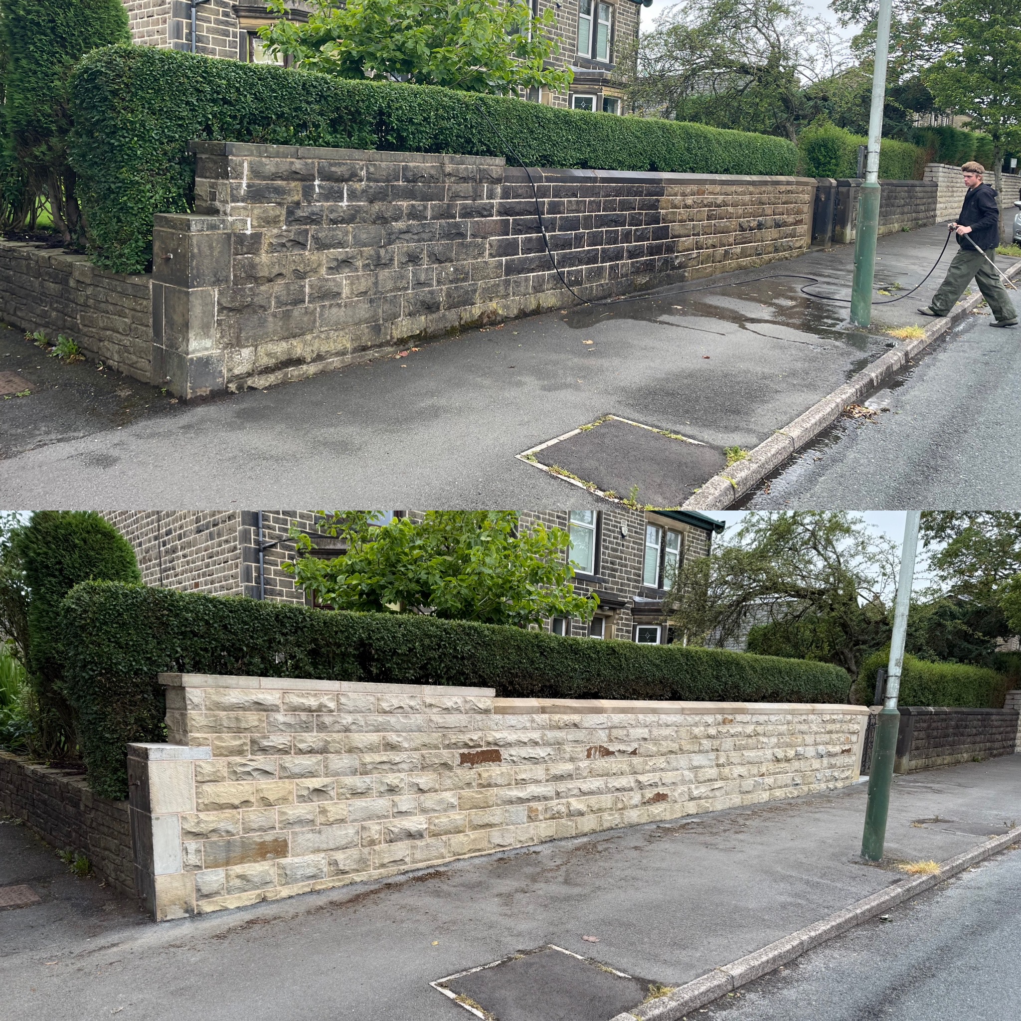 Brick and stone cleaning transformation 8