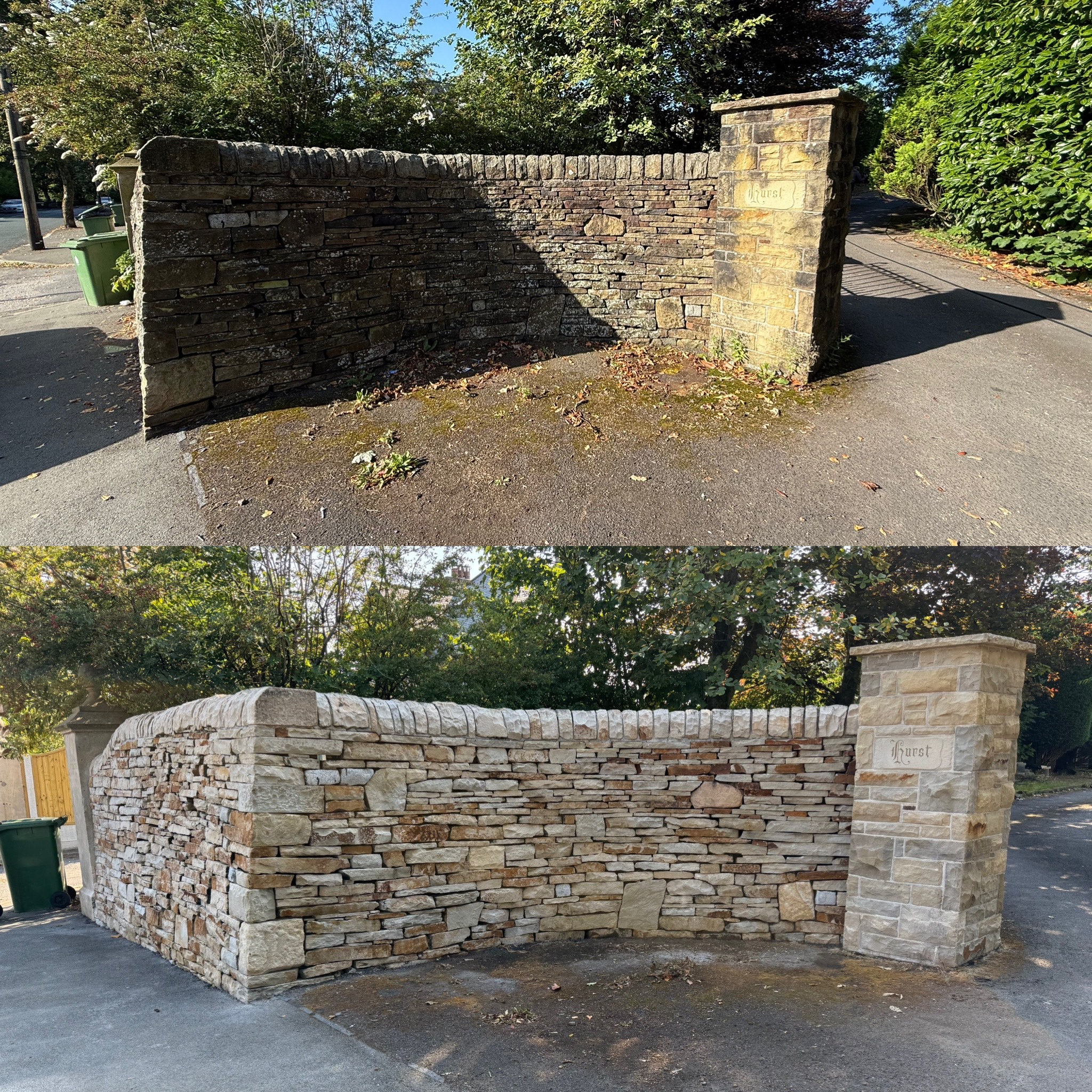 Brick and stone cleaning transformation 11