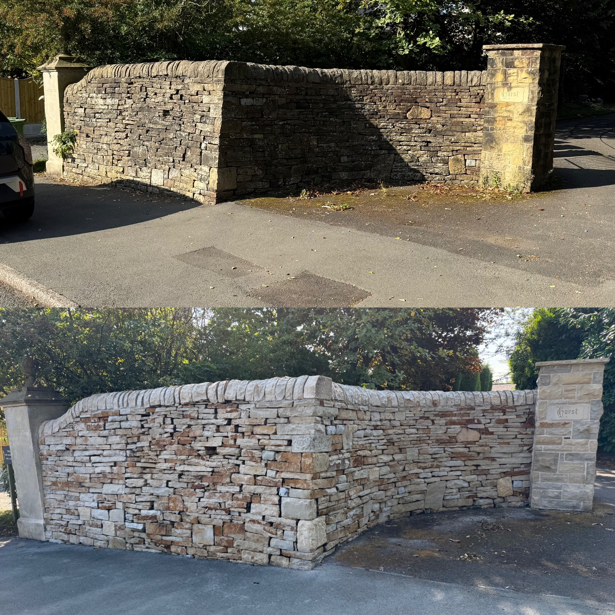 Brick and stone cleaning transformation 7