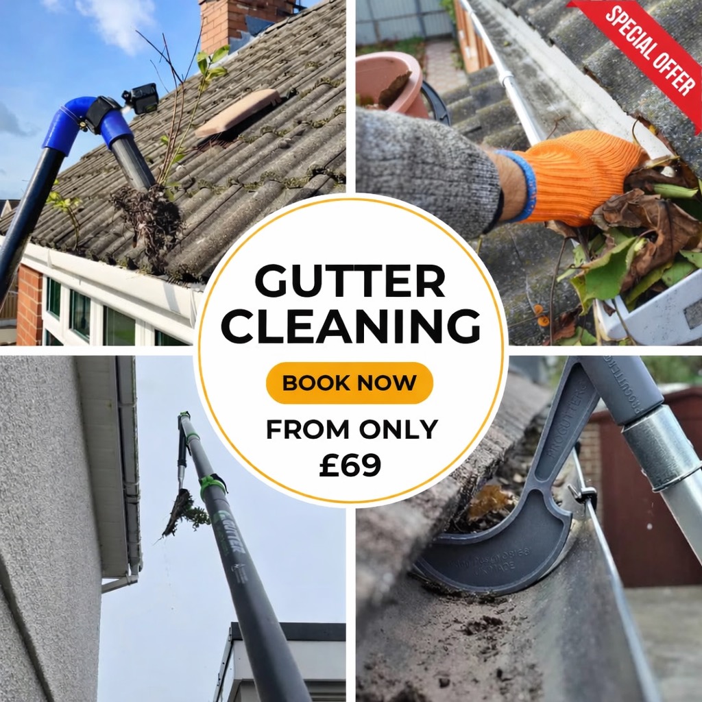 Gutter cleaning service from only £69 in Essex