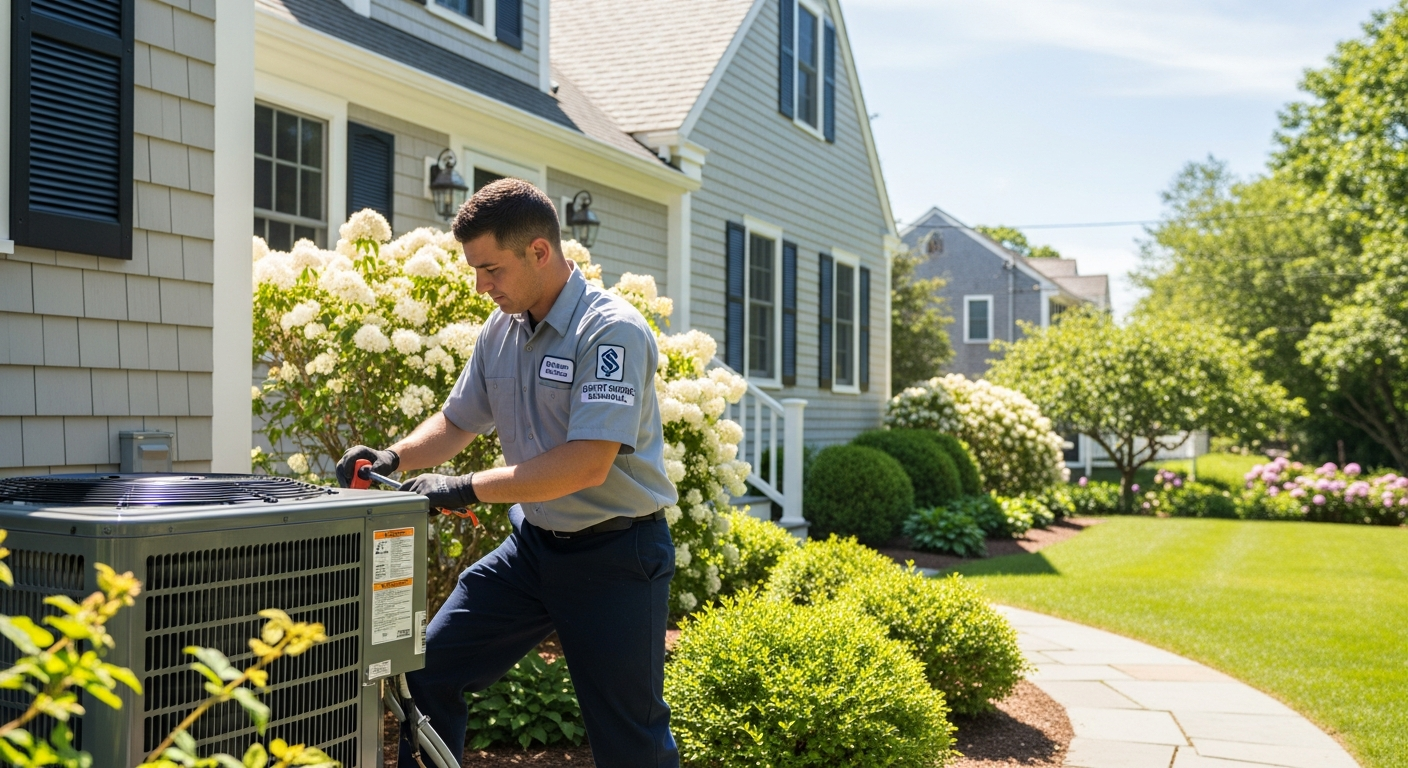 HVAC technician working