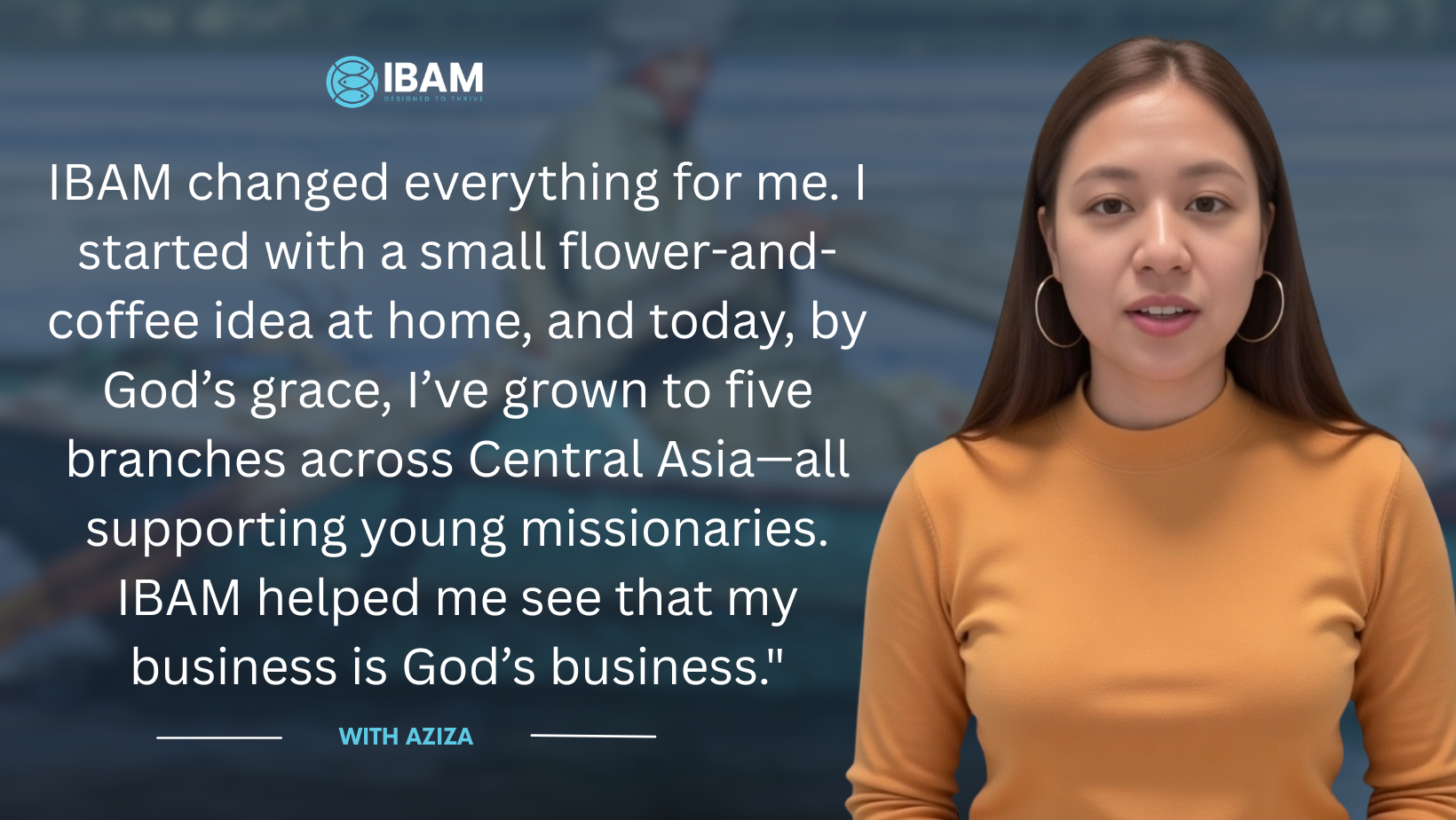 Aziza, an IBAM-trained entrepreneur in Central Asia, operating her multi-location business.