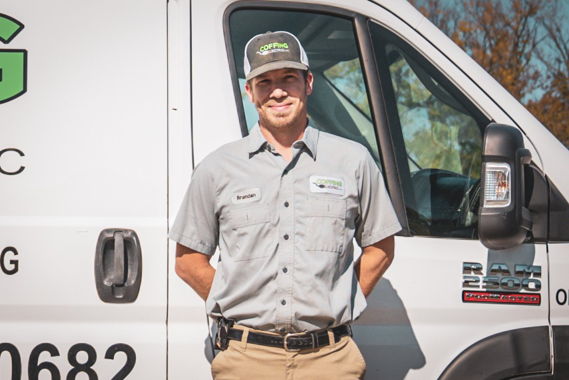 Brandan, electrician at Coffing Electric LLC