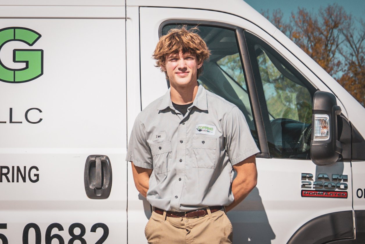 Gabe, electrician at Coffing Electric LLC