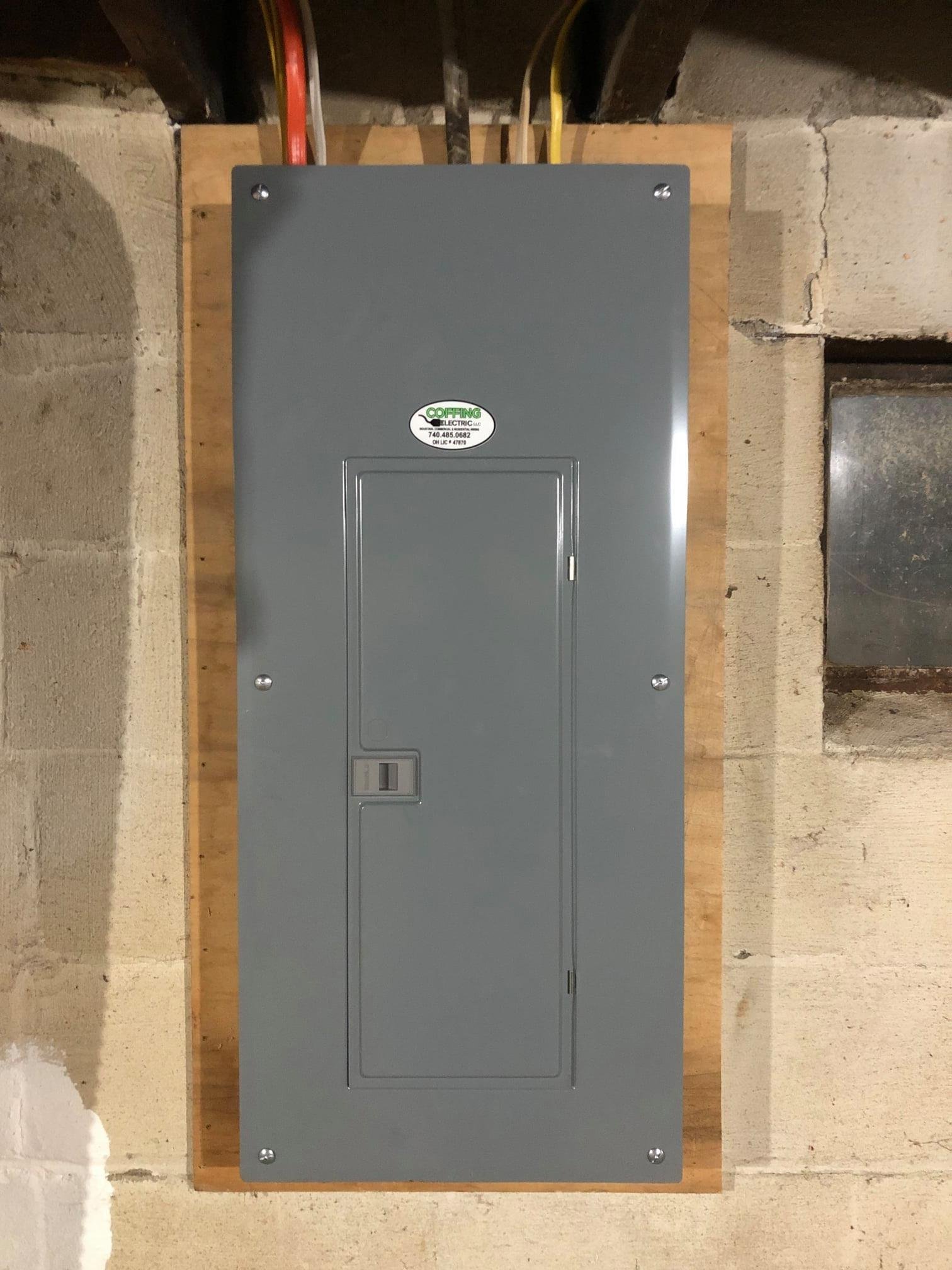 Commercial panel installation completed by Coffing Electric