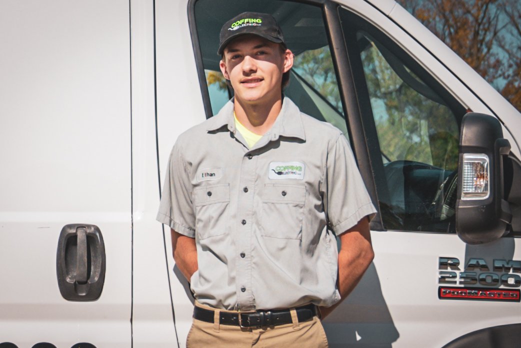 Ethan, electrician at Coffing Electric LLC