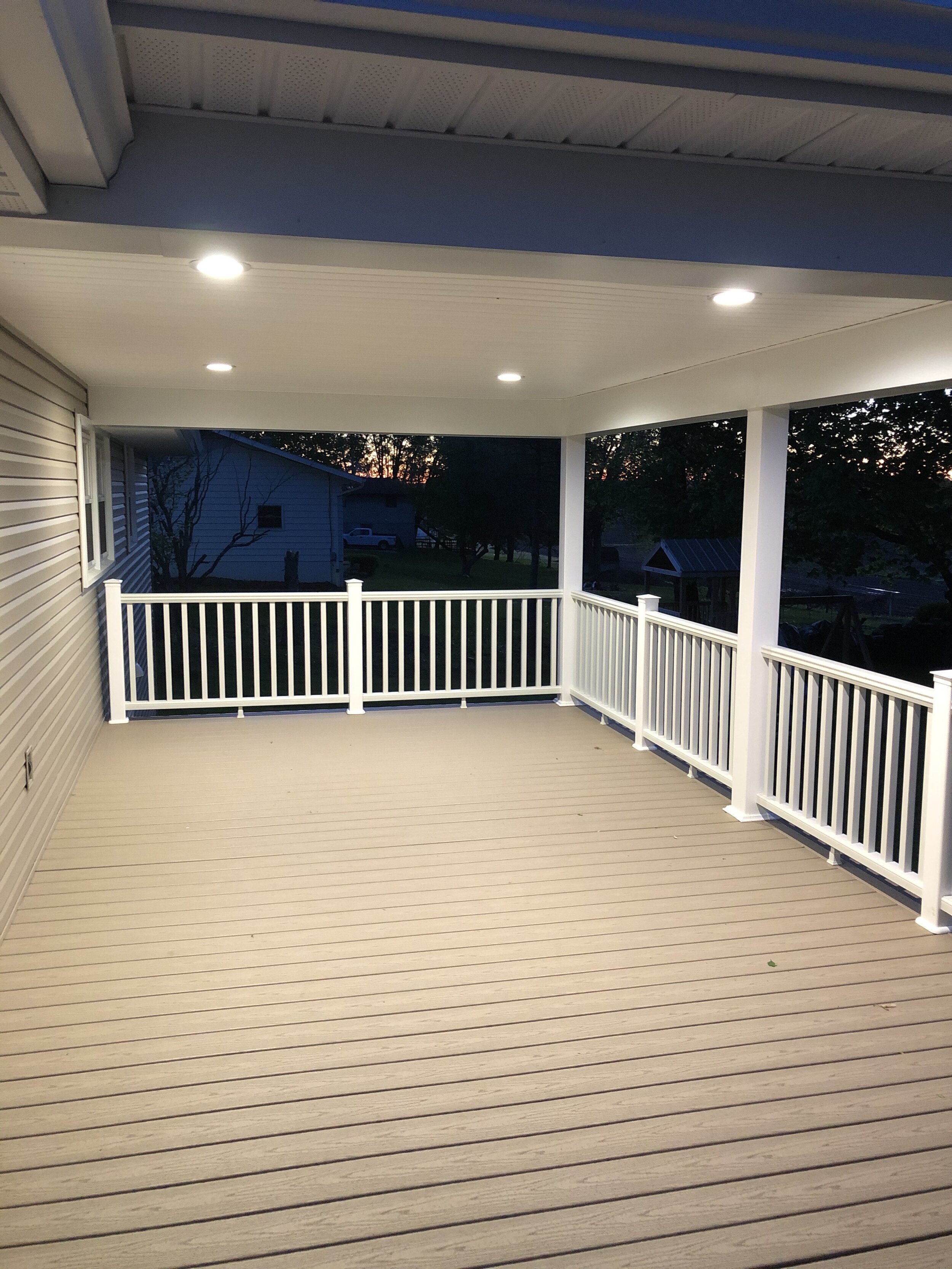 Commercial exterior lighting installation by Coffing Electric