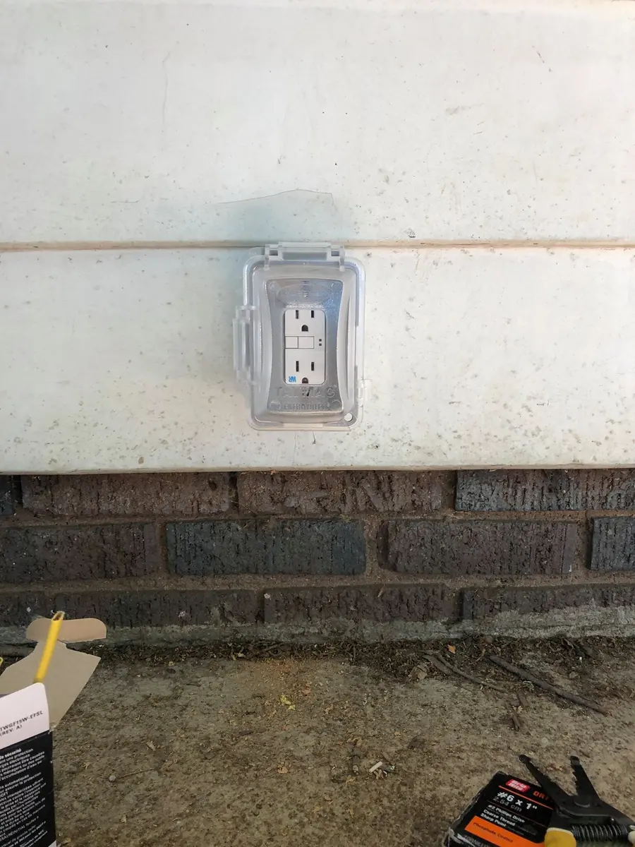 Receptacle Installation — Coffing Electric Residential project in Central Ohio
