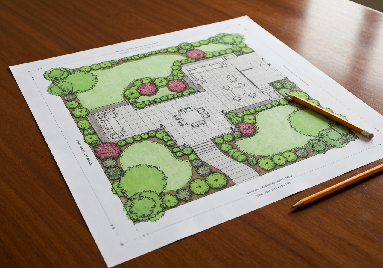 Landscape design planning for a Salem, Oregon property