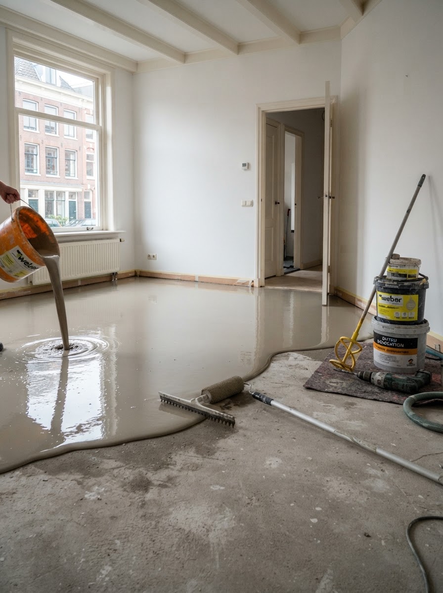 Vloer egaliseren: waarom een vlakke ondergrond essentieel is — Gerrits Schilderwerk en Onderhoud Arnhem