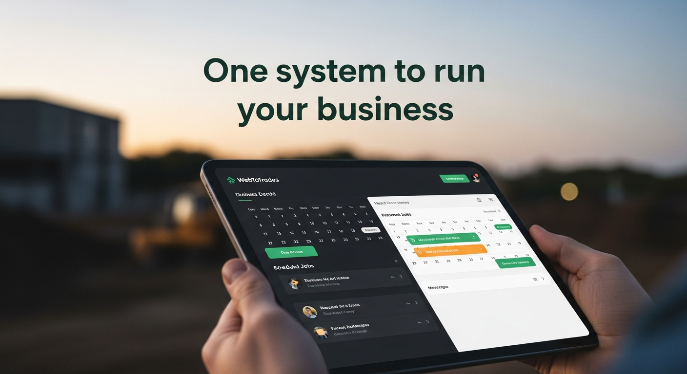 WebToTrades - One system to run your business dashboard