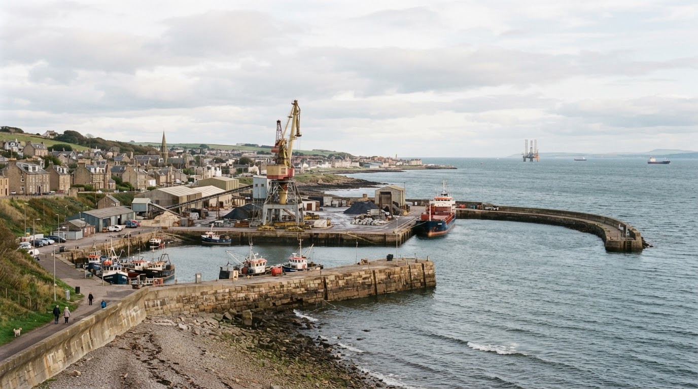 Methil skyline, where Home Church Methil is launching in 2027