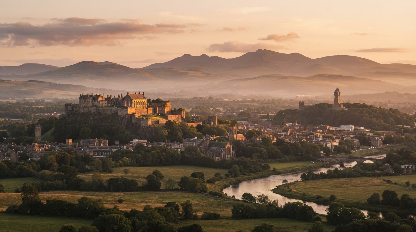 Stirling skyline, where Home Church Stirling is launching in 2027