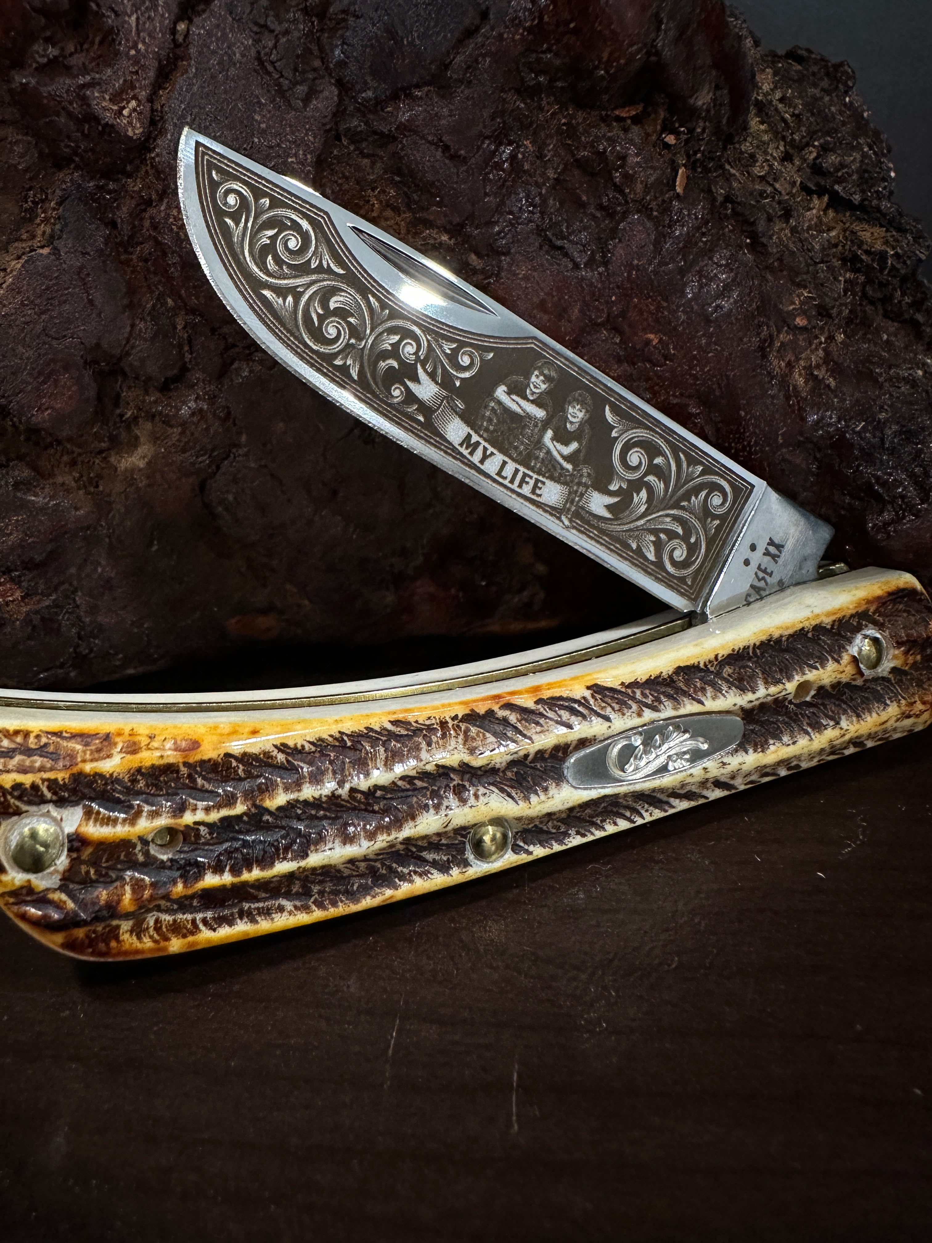My Life Scrollwork — Bone Stag