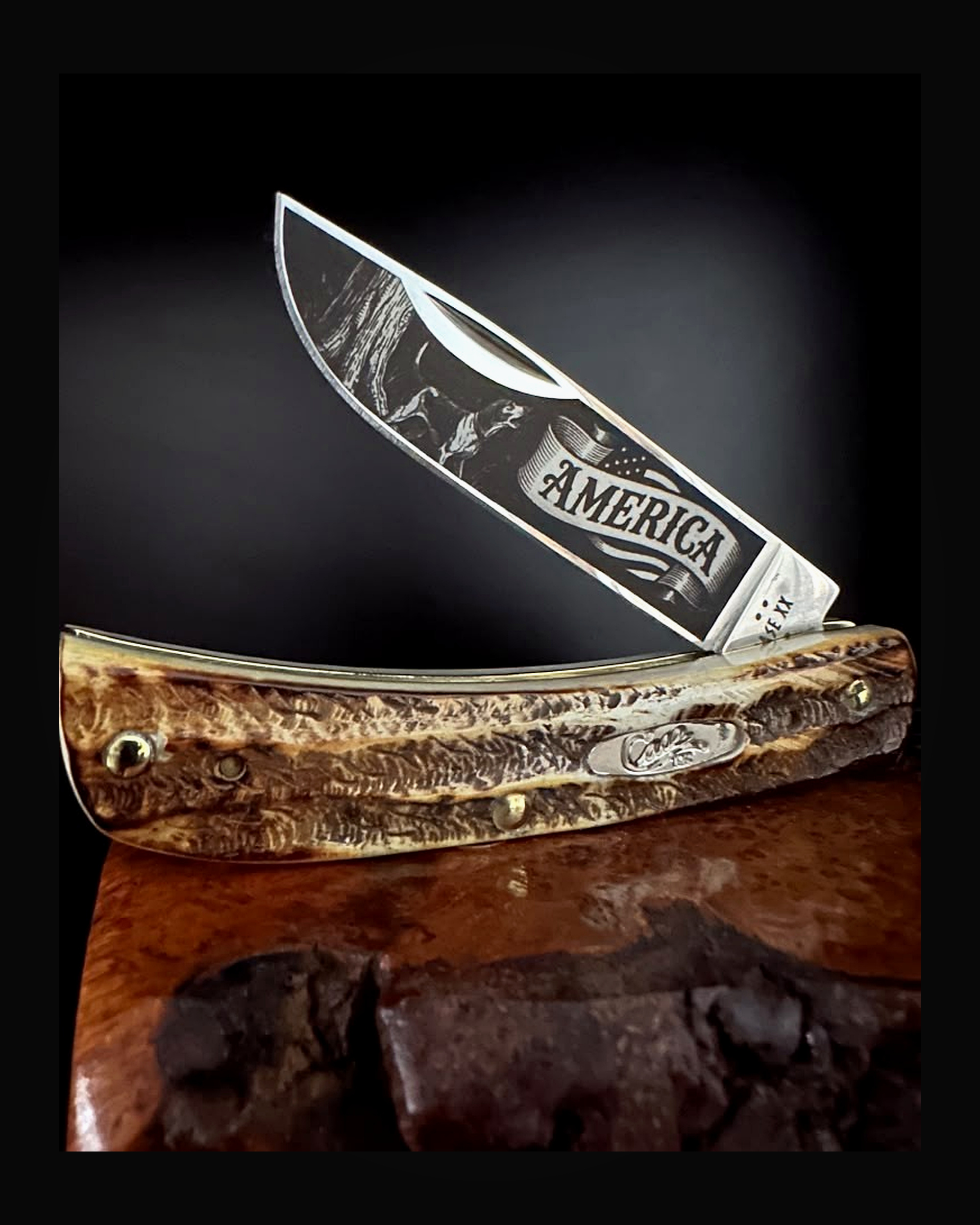 Bone Stag Handles