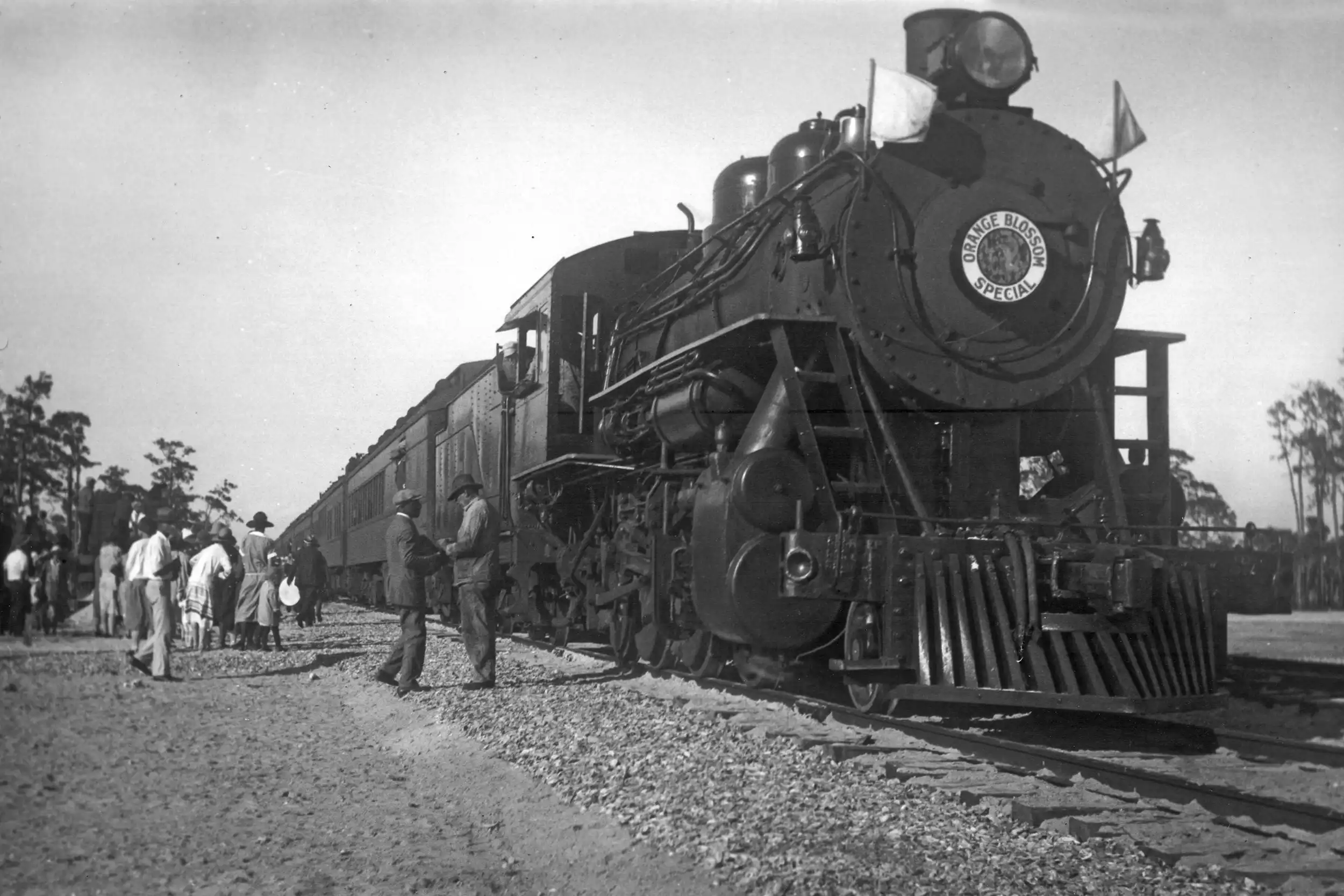 The Orange Blossom Special arriving in Naples, Florida on January 7, 1927