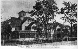 Historic photograph of the Old Naples Hotel in Naples, Florida