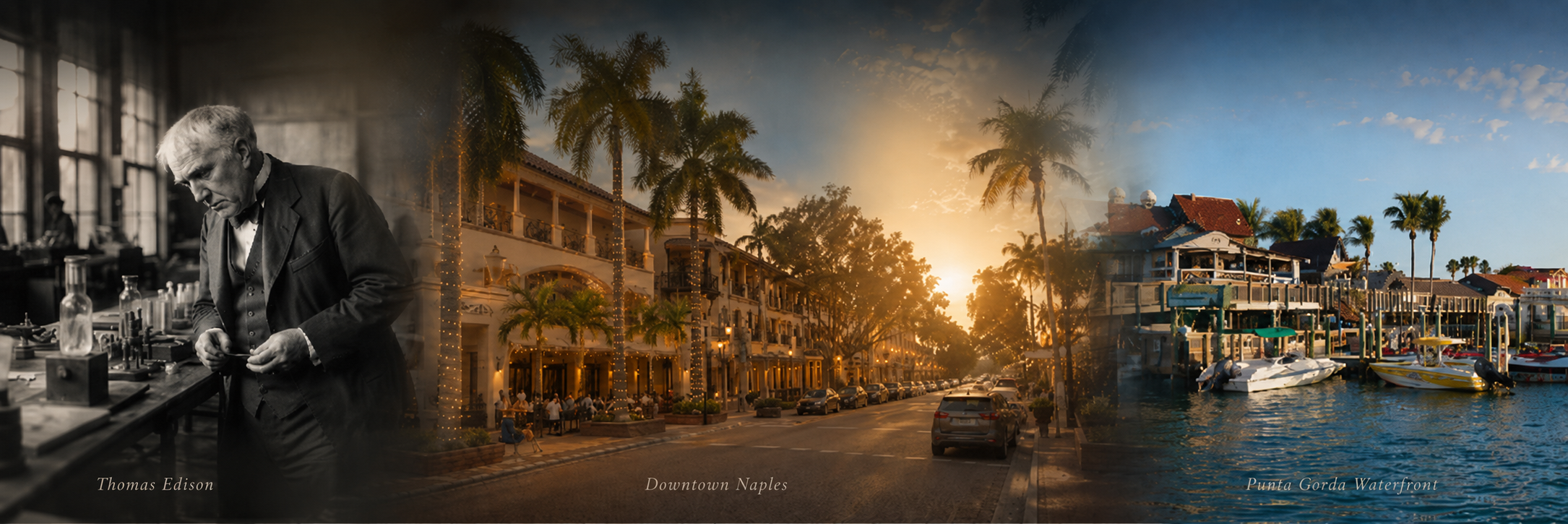 Discover Southwest Florida - Thomas Edison, Downtown Naples, Punta Gorda Waterfront