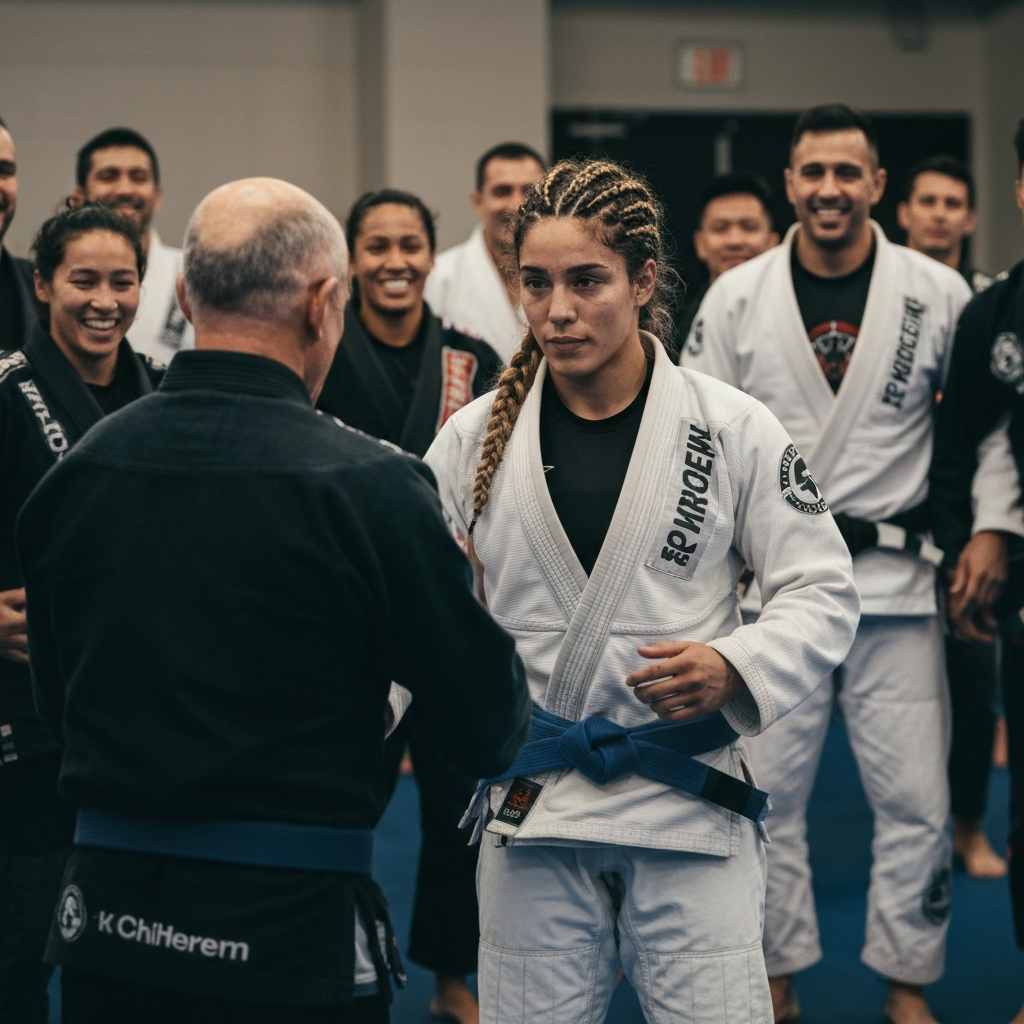 Michelle Legaspi on the mats