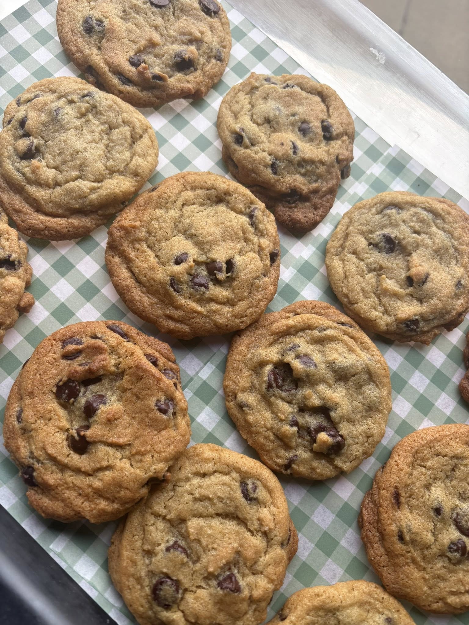 Homemade chocolate chip cookies