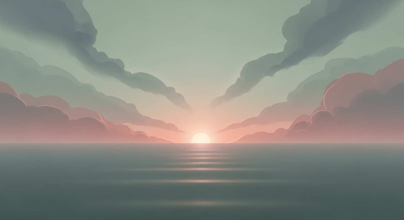Serene sunrise