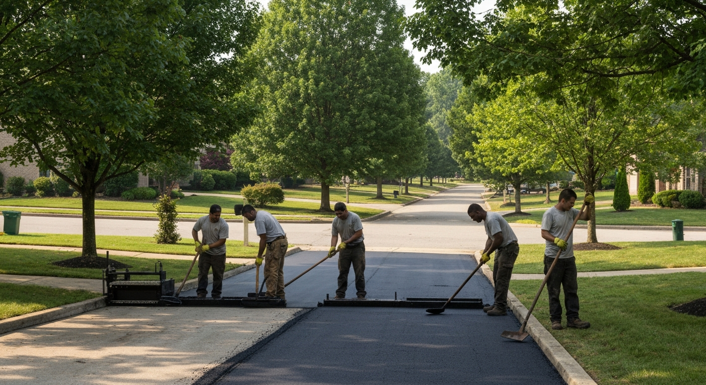 Asphalt paving contractor in Arrington