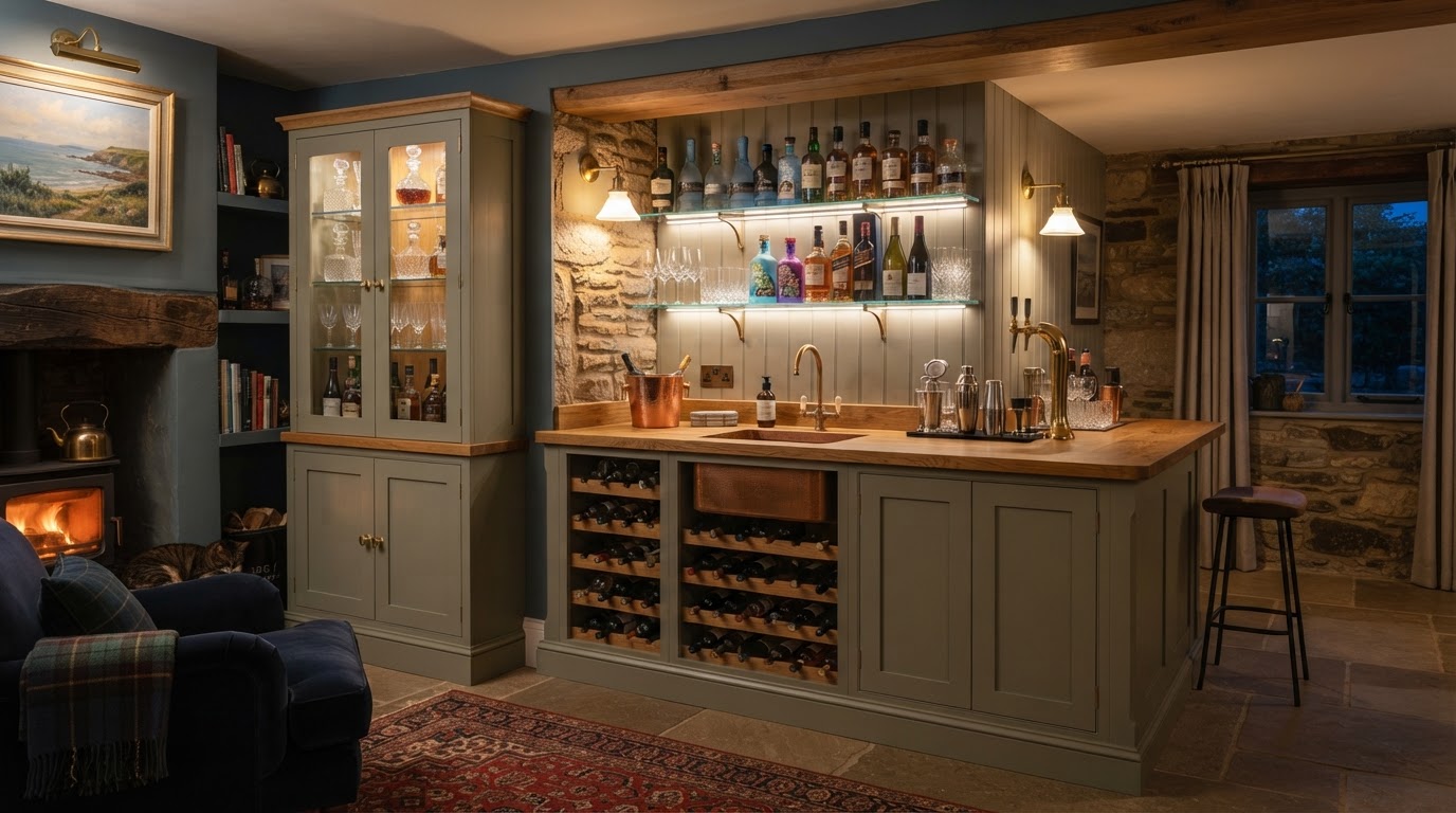 Home Bars & Drinks Cabinets: A Bespoke Feature for Cornish Homes