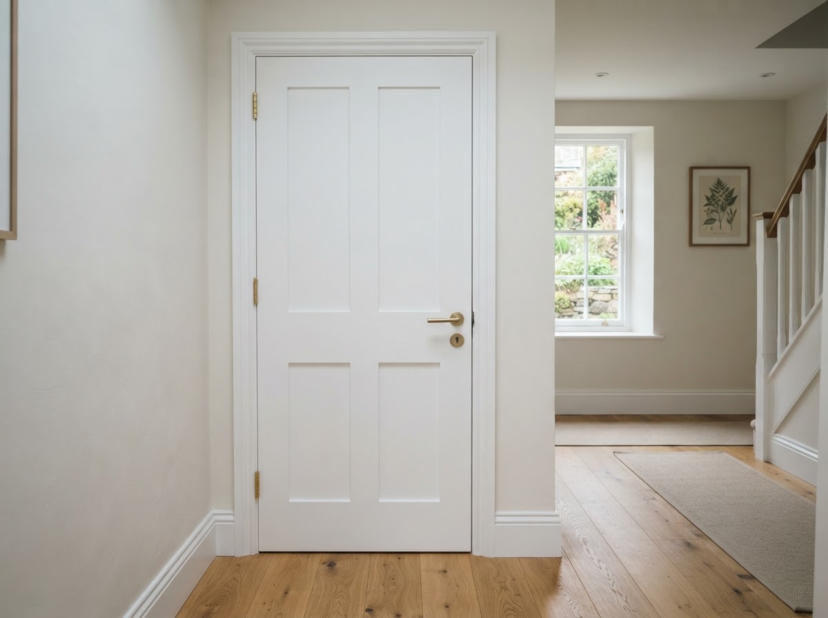 Internal door fitting in a Cornish home