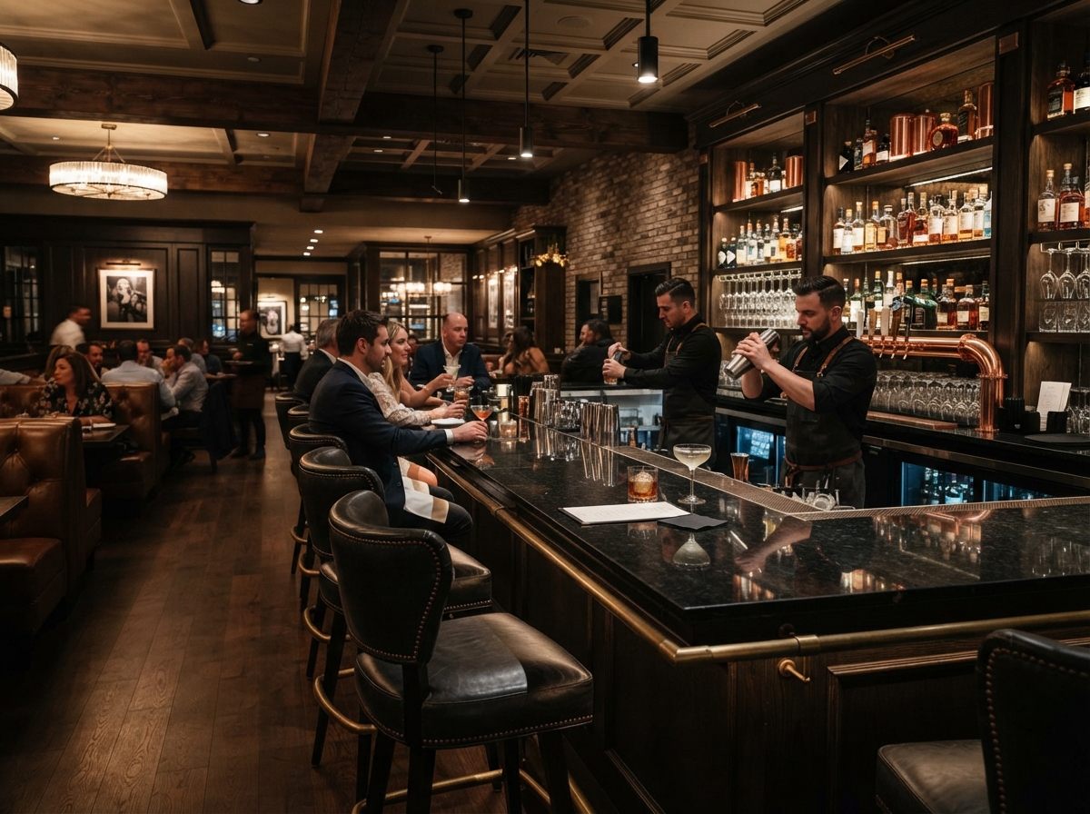 Upscale Restaurant Bar - Black Granite in St. Petersburg, FL
