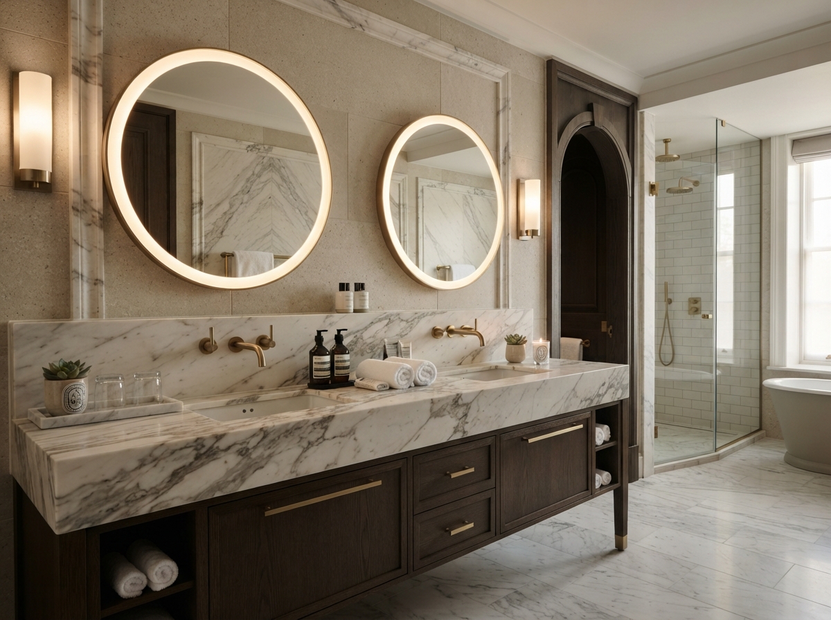 Hotel Vanity Suites - Carrara Marble in Clearwater Beach, FL