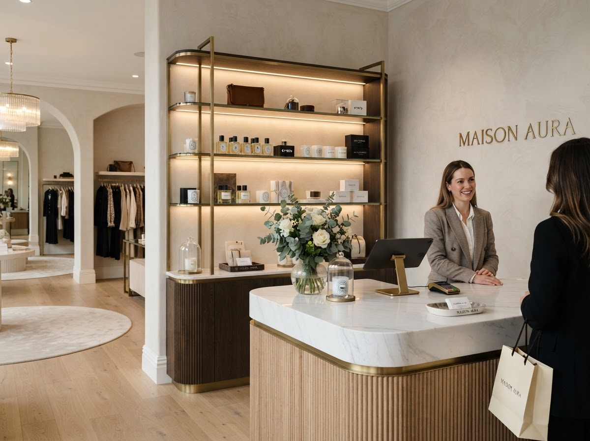 Luxury Retail Checkout - White Quartzite in Clearwater, FL
