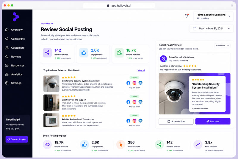 Review Social Posting