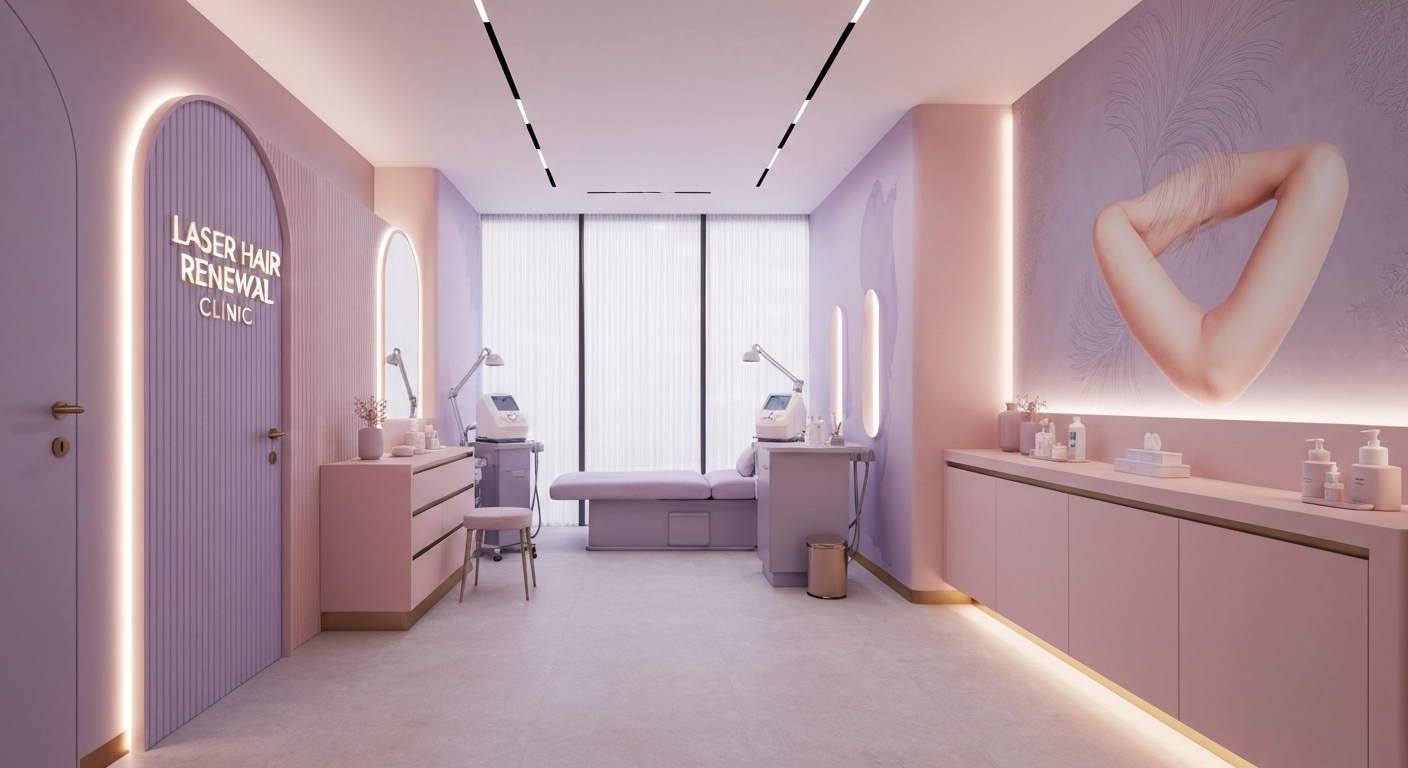 Beautiful laser hair removal clinic