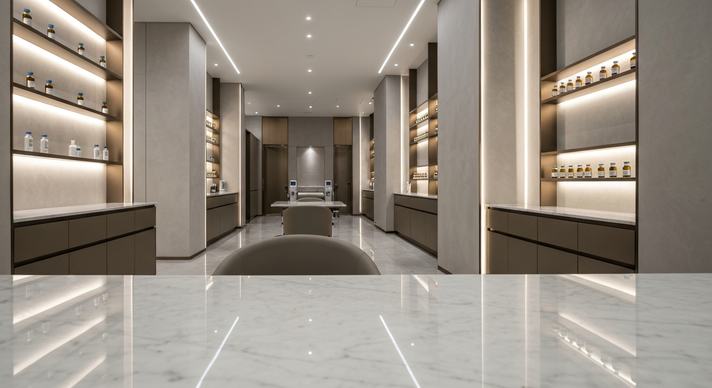 Luxurious medical wellness setting