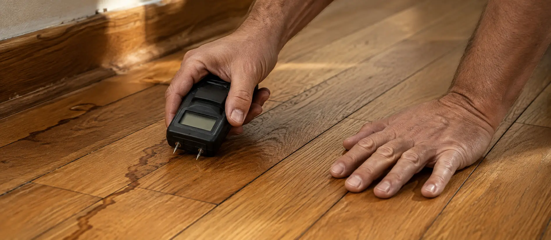 Water-damaged floor restoration showcase
