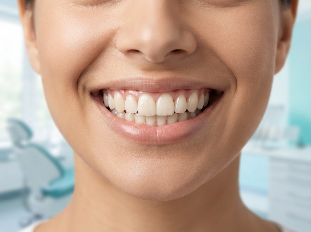 Natural-looking dental bridge restoring a complete smile
